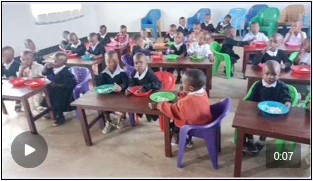 three kids to a table